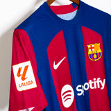 Barcelona 2023-24 Joao Felix Player Issue Home Kit (M)