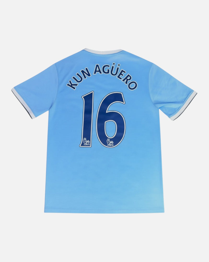 Manchester City 2013-14 Aguero home vintage football shirt, size M.