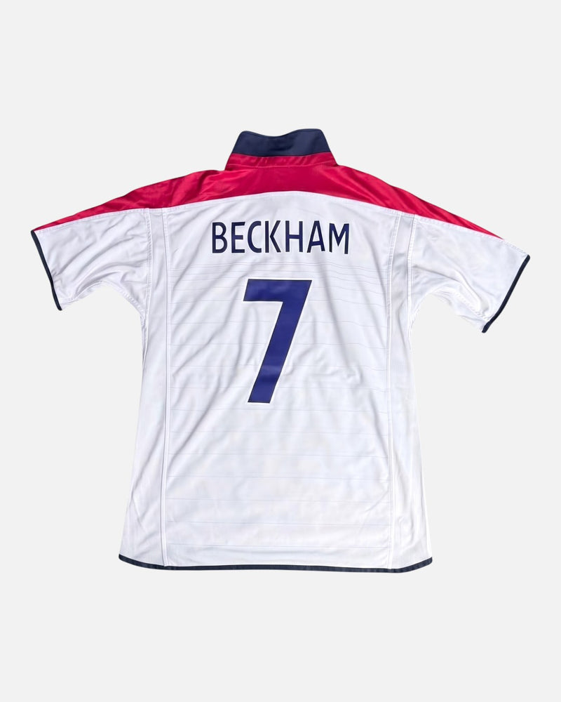 England 2003-04 Beckham home vintage football shirt, size XL.