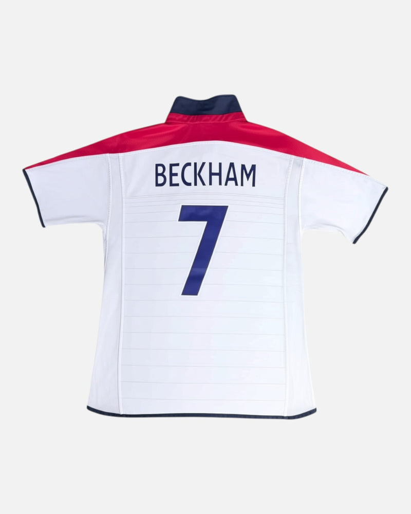 England 2003-04 Beckham home vintage football shirt, size L.