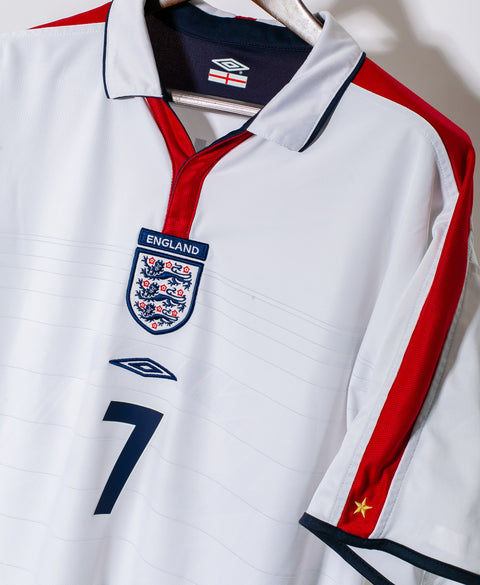 England 2004 Beckham Home Kit (XL)