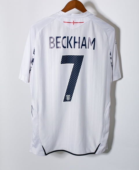 England 2008 Beckham Home Kit (L)