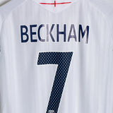 England 2008 Beckham Home Kit (L)