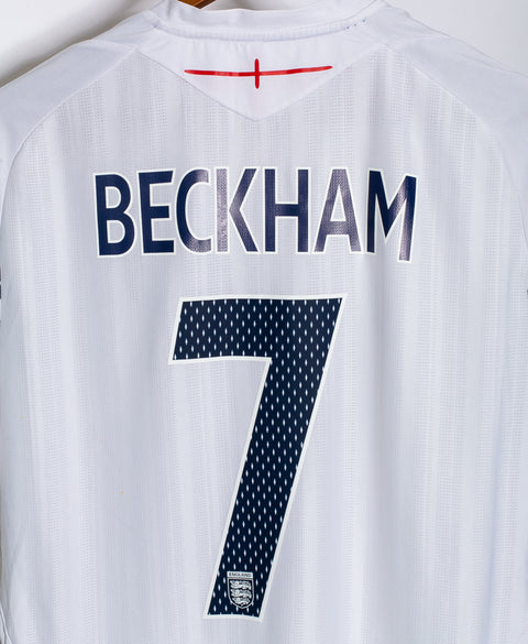 England 2008 Beckham Home Kit (L)