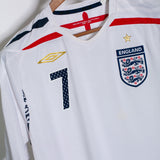 England 2008 Beckham Home Kit (L)