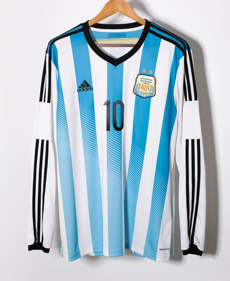 MESSI #10 ARGENTINE Home World Cup 2014 2024 Qualifiers Official Jersey Soccer XL AFA