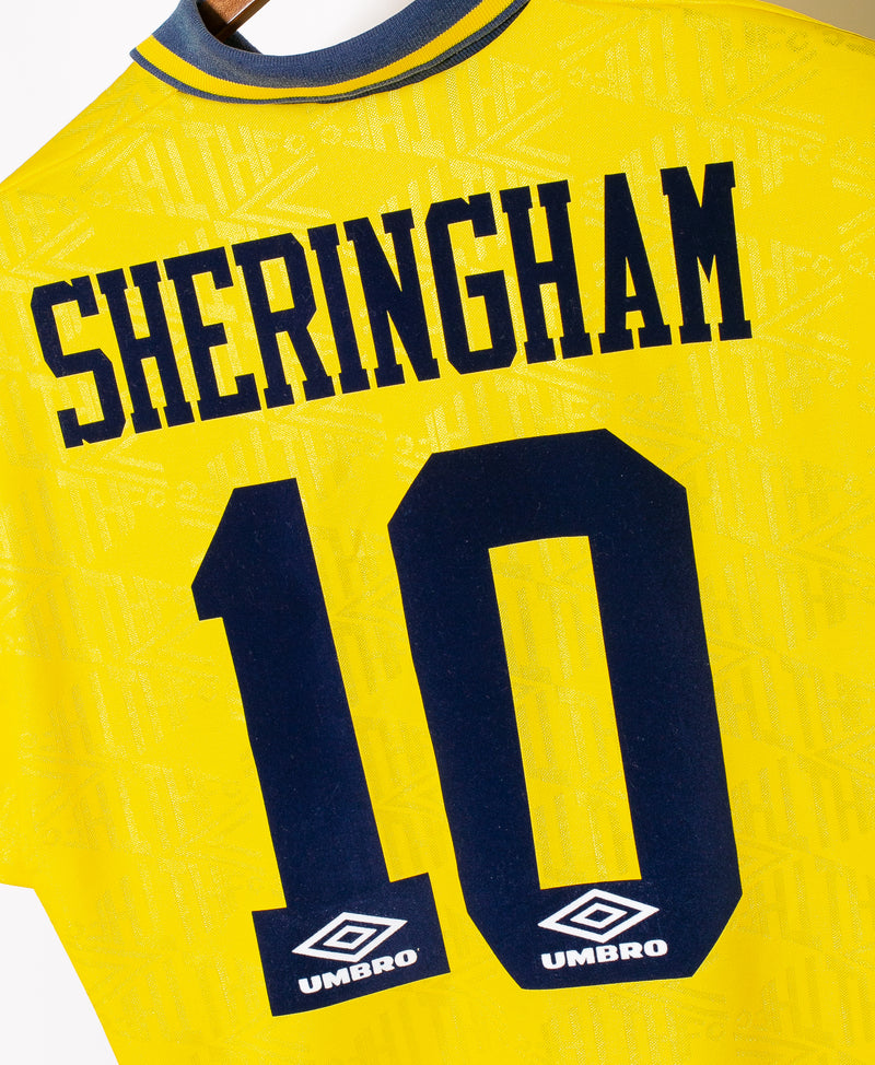 Tottenham Hotspur 1992-93 Sheringham Away Kit (XL)