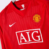 Manchester United 2007-08 Ronaldo Long Sleeve Home Kit (L)