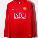 Manchester United 2007-08 Ronaldo Long Sleeve Home Kit (L)