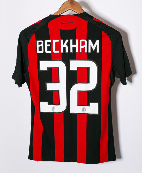 AC Milan 2008-09 Beckham Home Kit (S)