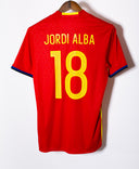 Spain 2016 Jordi Alba Home Kit (S)