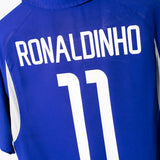 Brazil 2002 Ronaldinho Away Kit (L)