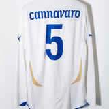 Italy 2010 Cannavaro Long Sleeve Away Kit (2XL)