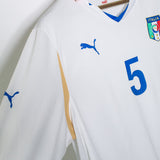 Italy 2010 Cannavaro Long Sleeve Away Kit (2XL)