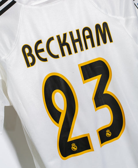 Real Madrid 2004-05 Beckham Player Issue Home Kit (M)