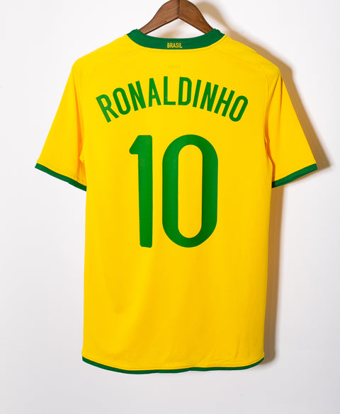 Brazil 2008 Ronaldinho Home Kit (S)