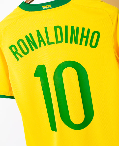 Brazil 2008 Ronaldinho Home Kit (S)