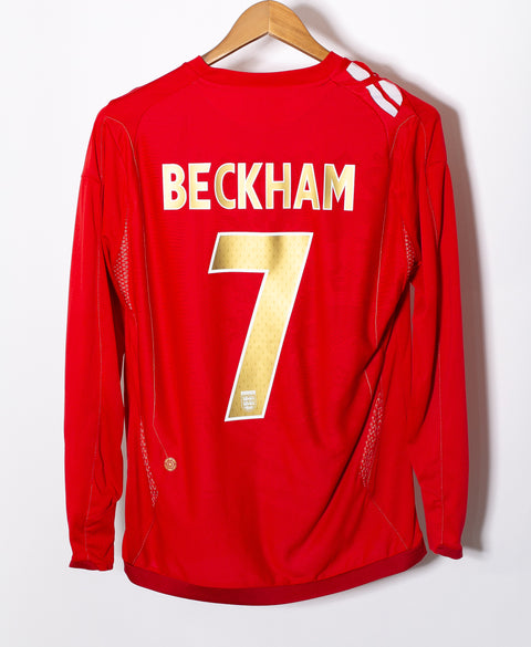 England 2006 Beckham Long Sleeve Away Kit (S)