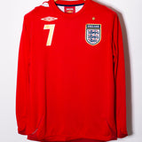 England 2006 Beckham Long Sleeve Away Kit (S)