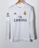 Real Madrid 2015-16 Modric Long Sleeve Home Kit (M)