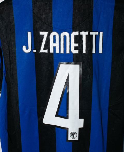 Inter Milan 2010-11 J. Zanetti Home Kit (M)