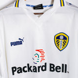 Leeds United 1998-00 Hasselbaink Long Sleeve Home Kit (XL)