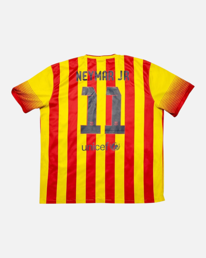 Barcelona 2013-14 Neymar away vintage football shirt, size 2XL — Nike, back.