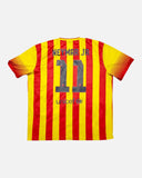 Barcelona 2013-14 Neymar away vintage football shirt, size 2XL — Nike, back.