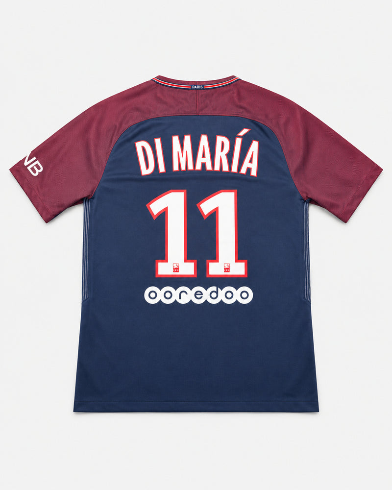 PSG 2017-18 Di Maria home vintage football shirt, size Medium, back.