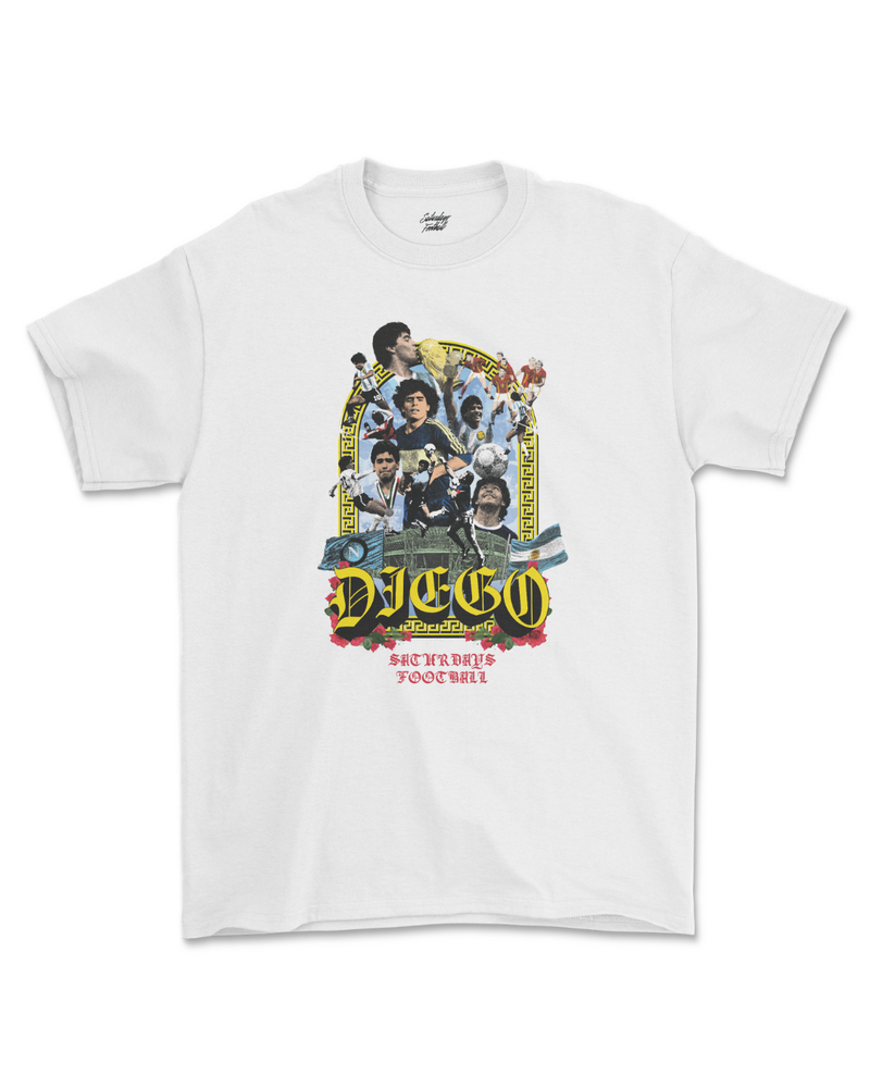 Saturdays Football Diego Collage White T-Shirt
