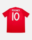England 2010-11 Rooney away vintage football shirt, size Large — Umbro, back.
