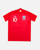 England 2010-11 Rooney away vintage football shirt, size Large — Umbro, front.
