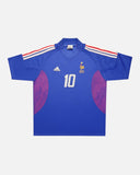 France 2002-03 Zidane home vintage football shirt, size XL — Adidas, front.