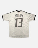 Germany 2002-03 Ballack home vintage football shirt, size Large — Adidas, back.