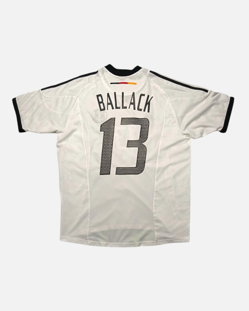 Germany 2002-03 Ballack home vintage football shirt, size Large — Adidas, back.