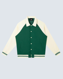 Contrast Raglan Sleeve Stadium Jacket