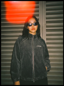 Unisex Vintage Wash Full Zip Mesh Jacket