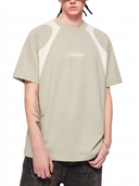 Contrast Panel Cotton T-Shirt