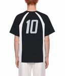 #10 Unisex Raglan Color Block T-Shirt - Black