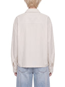 Unisex Boxy Striped Shirt - Light Yellow
