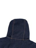 Men's Boxy Vintage Wash Hooded Denim Jacket
