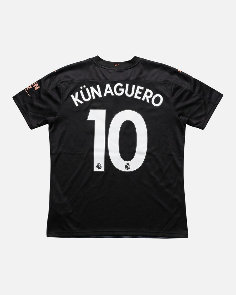 Manchester City 2020-21 Aguero away vintage football shirt, size L.