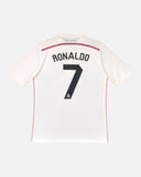 Real Madrid 2014-15 Ronaldo home vintage football shirt, size Large — Adidas, back.