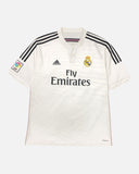 Real Madrid 2014-15 Sergio Ramos home vintage football shirt, size XL — Adidas, front.