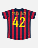 Manchester City 2011-12 Yaya Toure away vintage football shirt, size Large — Umbro, back.