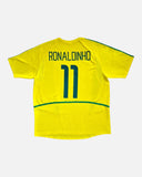 Brazil 2002-03 Ronaldinho Home Kit (XL) - back