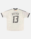 Germany 2002-03 Ballack home vintage football shirt, size XL — Adidas, back.