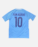 Manchester City 2017-18 Kun Aguero home vintage football shirt, size Medium — Nike, back.