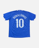 Brazil 2006-07 Ronaldinho away vintage football shirt, size Large — Nike, back.