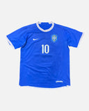 Brazil 2006-07 Ronaldinho away vintage football shirt, size Large — Nike, front.